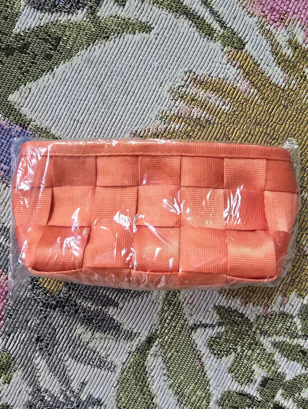 Harvey's Bags Orange Triangle Make Up Case